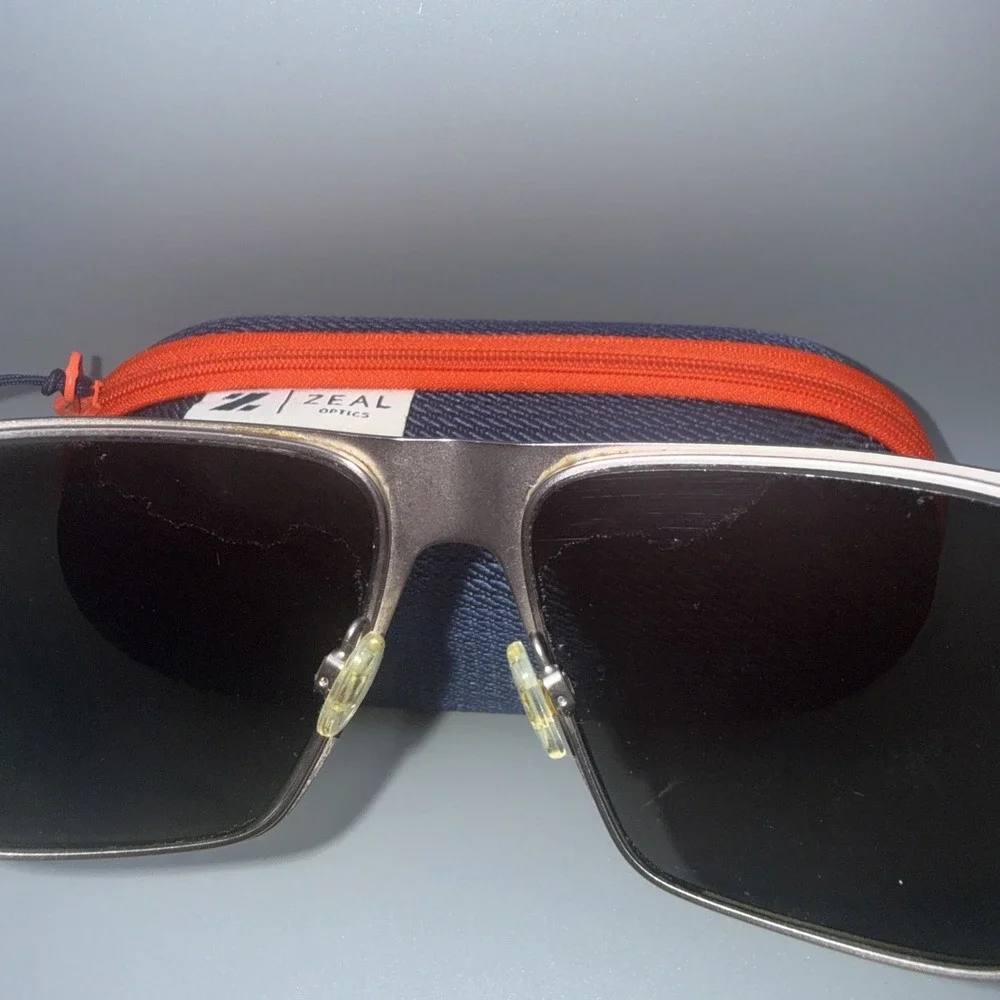 ZEAL Riveriera Authentic Polarized Sunglasses 10728 BrownMetal Frame & Case:Read